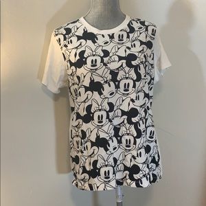 Disney Minnie Mouse black and white T-Shirt large